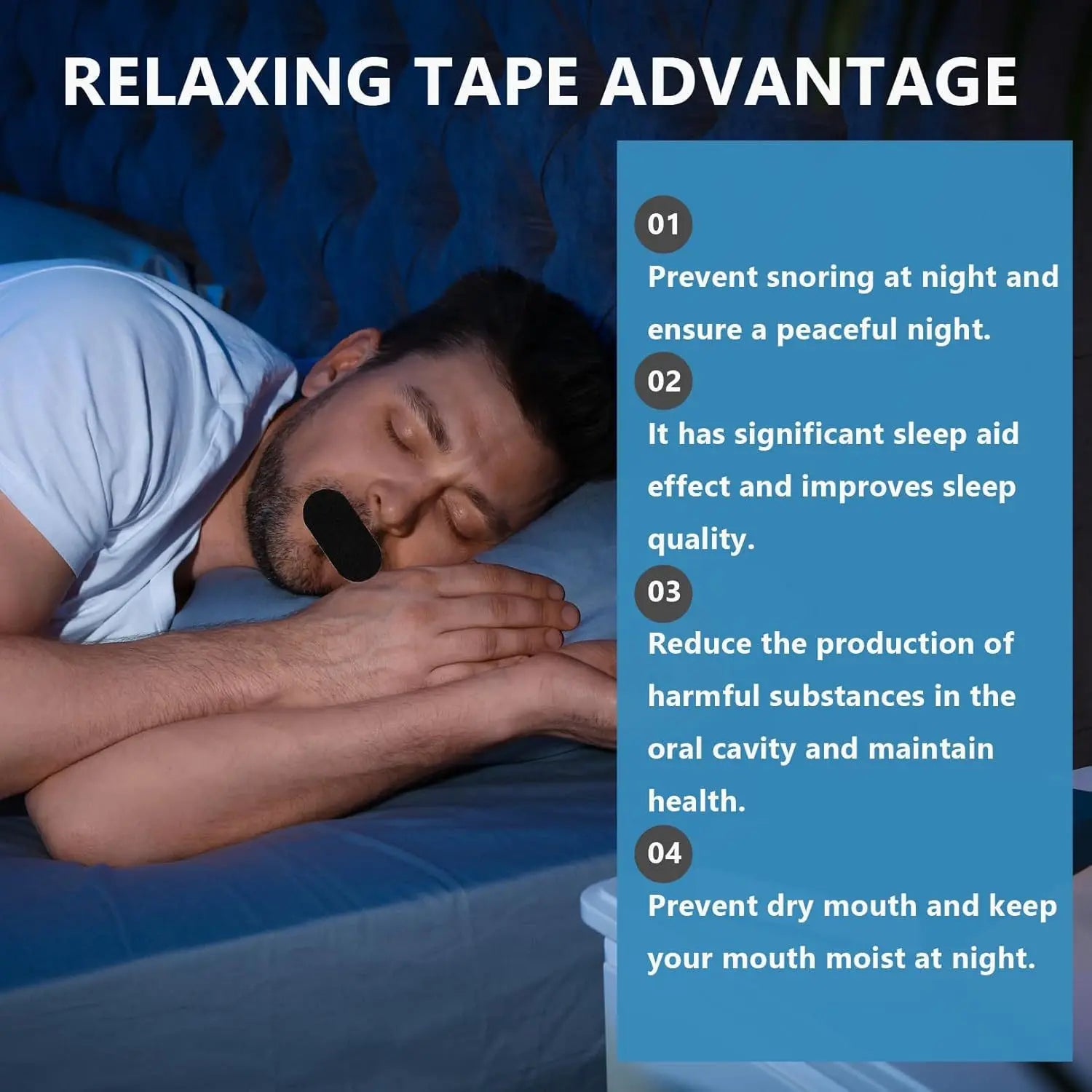 30/60/90/150Pcs Mouth Tape Breathing for Sleep Mouth Tape Strips Improve Sleep Mouth Better Breath Mouth Tape Anti-Snoring Patch